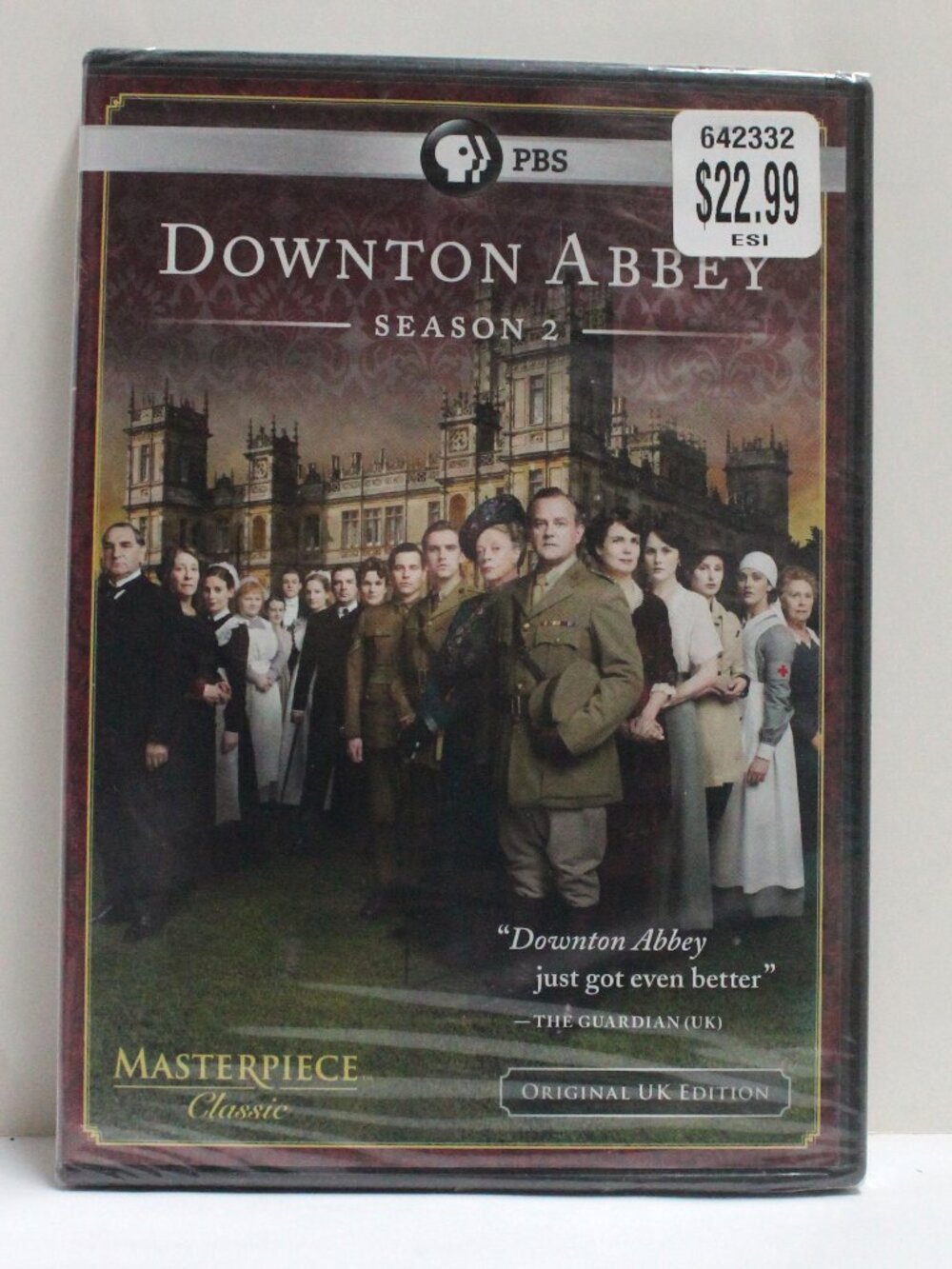 Downton Abbey Season 2 Original UK Edition DVD In Sealed Package